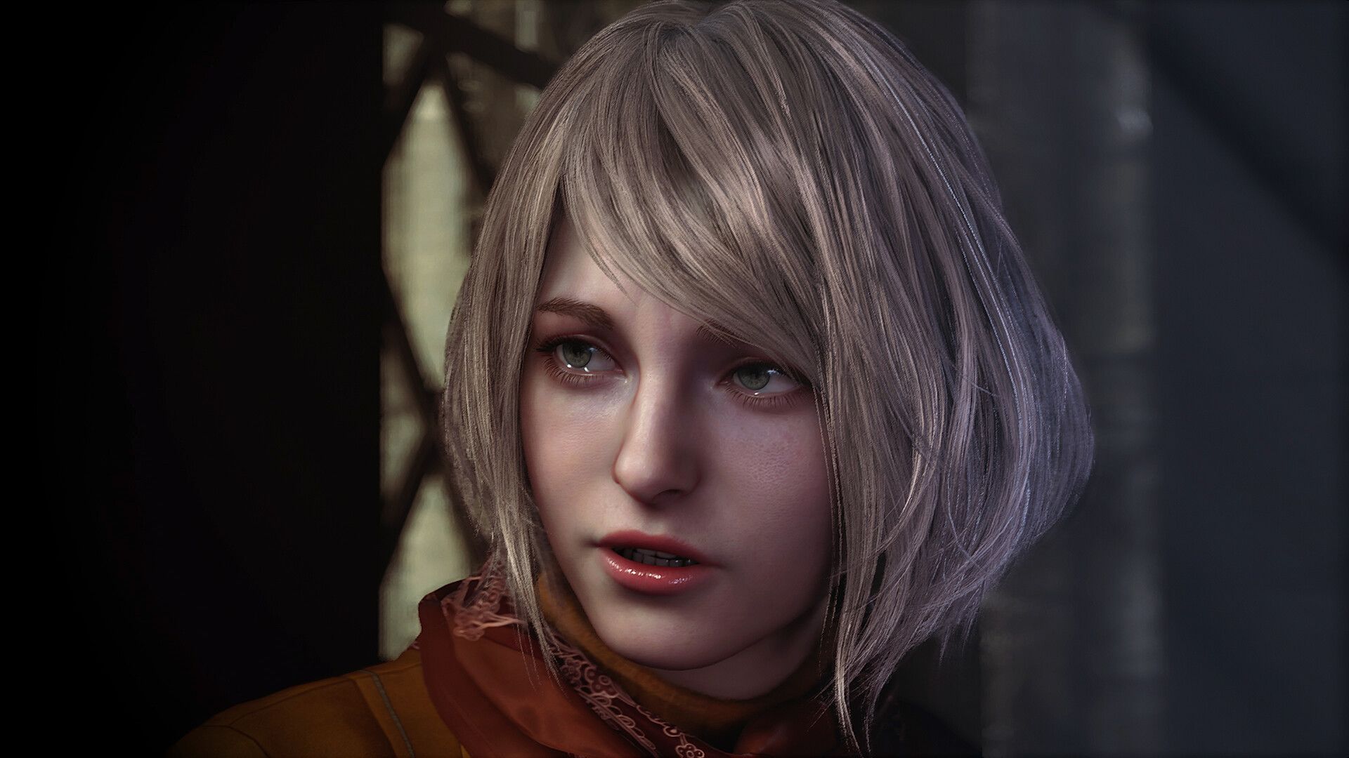 resident evil 4 ashley closeup