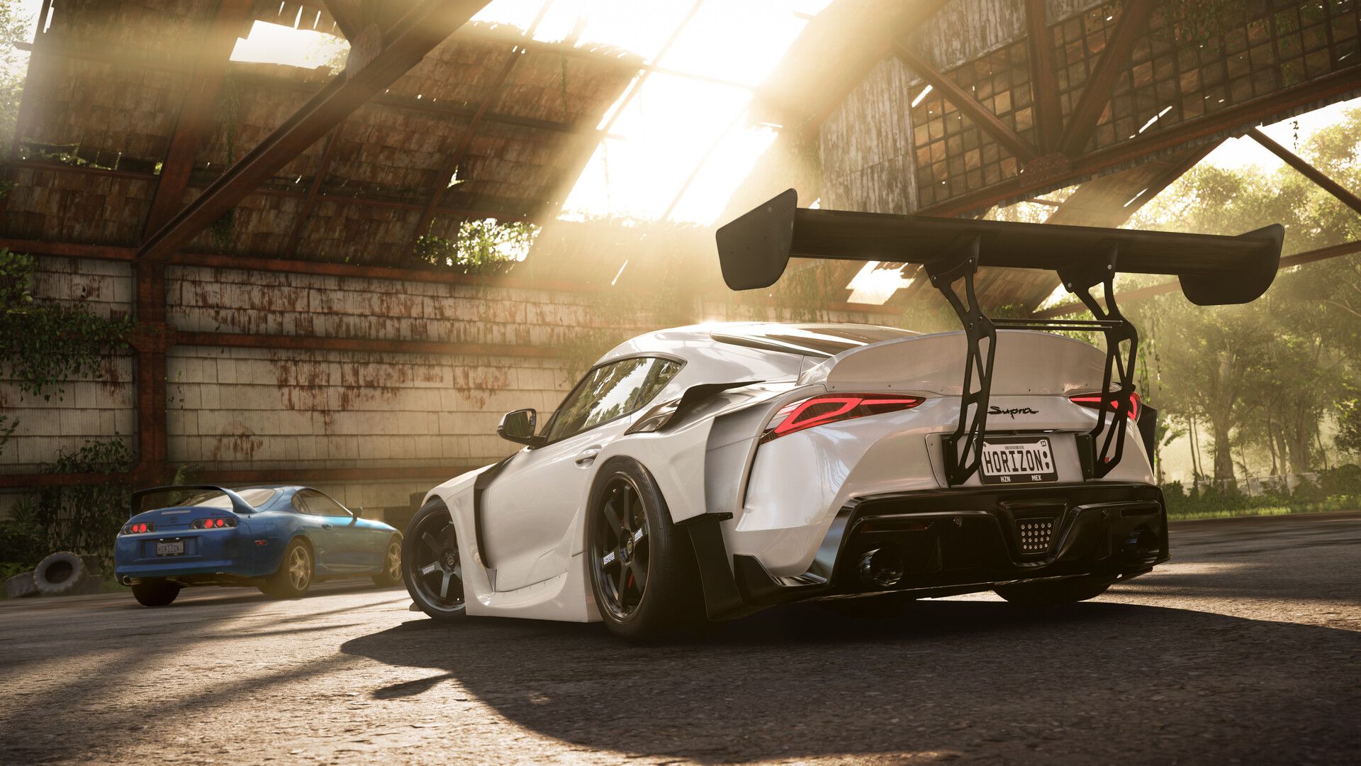 forza horizon 5 car sitting in sunlight