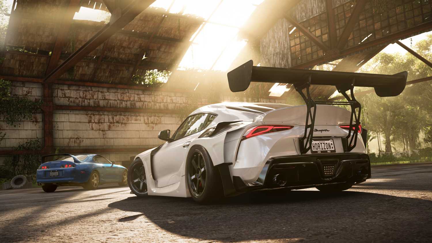 forza horizon 5 car sitting in sunlight