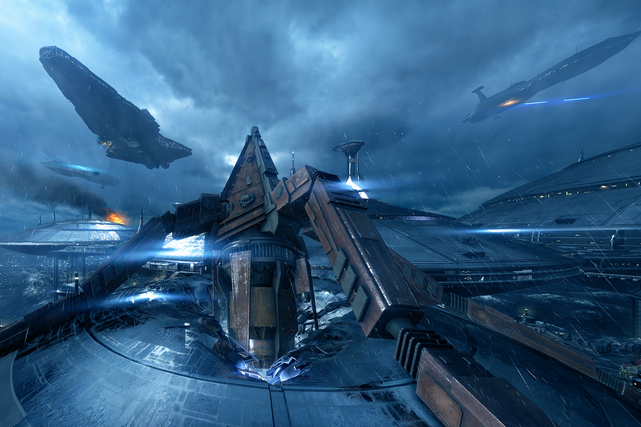 Space ships in Star Wars Battlefront II