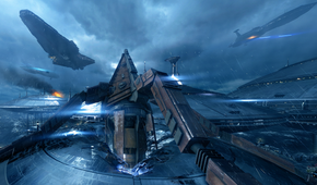 Space ships in Star Wars Battlefront II