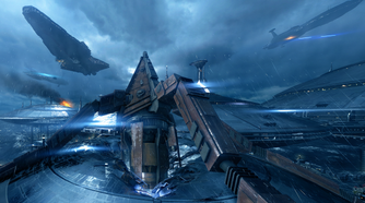 Space ships in Star Wars Battlefront II