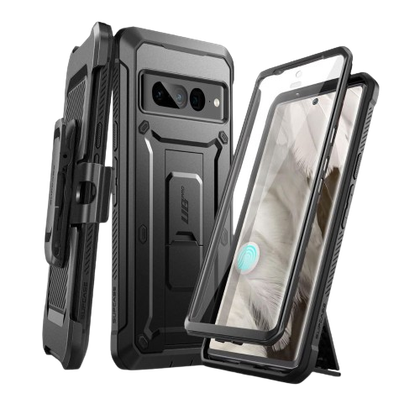 Coque Renforcée Supcase Unicorn Beetle Grip Pour Google Pixel 9a - Noire - Avec Béquille