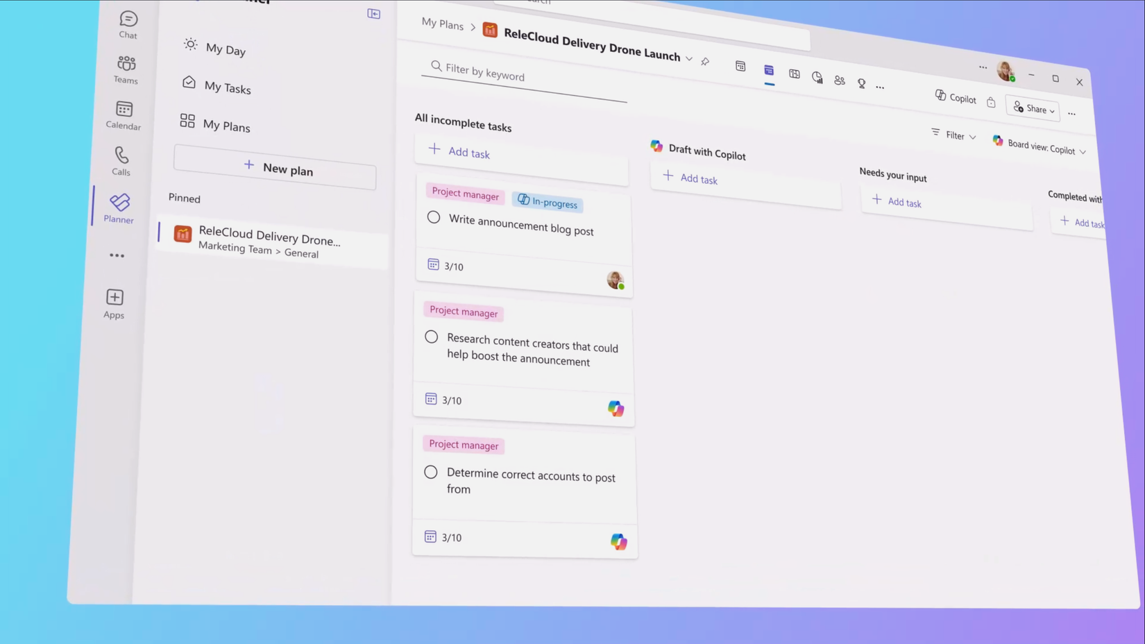 Task Co Pilot Microsoft wants Copilot to be a part of your team and even manage your ...