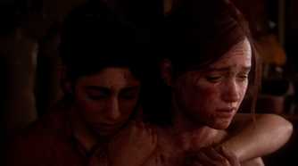 Ellie and Dina embrace.