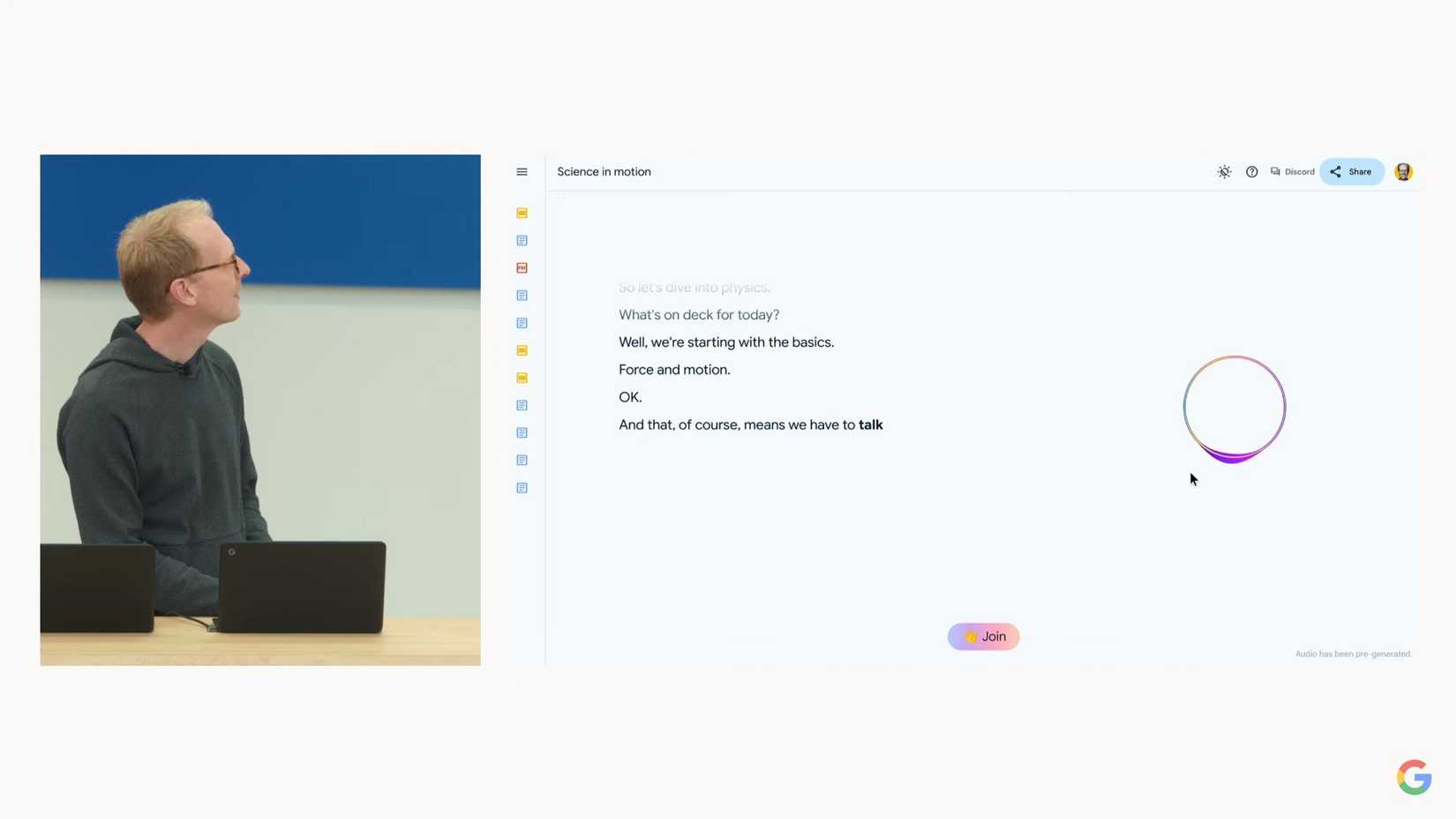 Transcription of an AI-generated voice discussion in NotebookLM