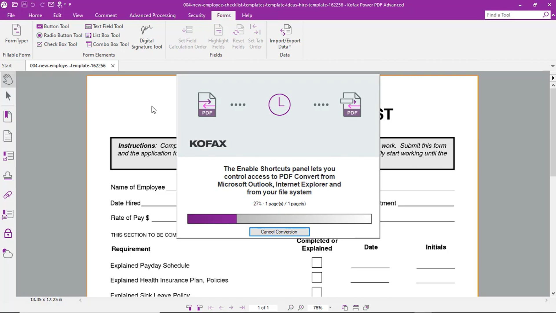 tungsten pdf tutorial create fillable form