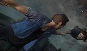 Screenshot of Uncharted 4 showing Nathan and Sam Drake