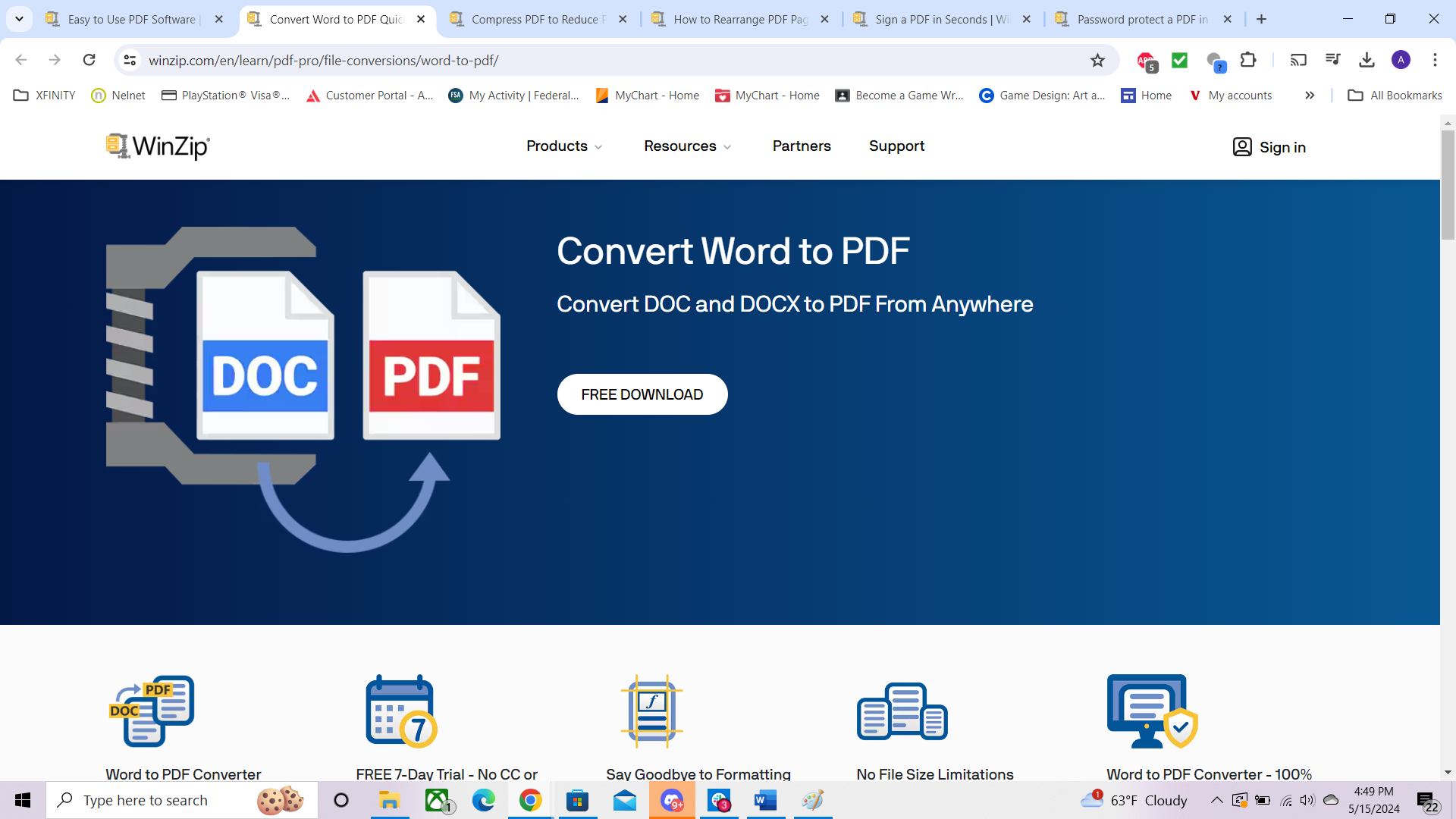 winzip convert