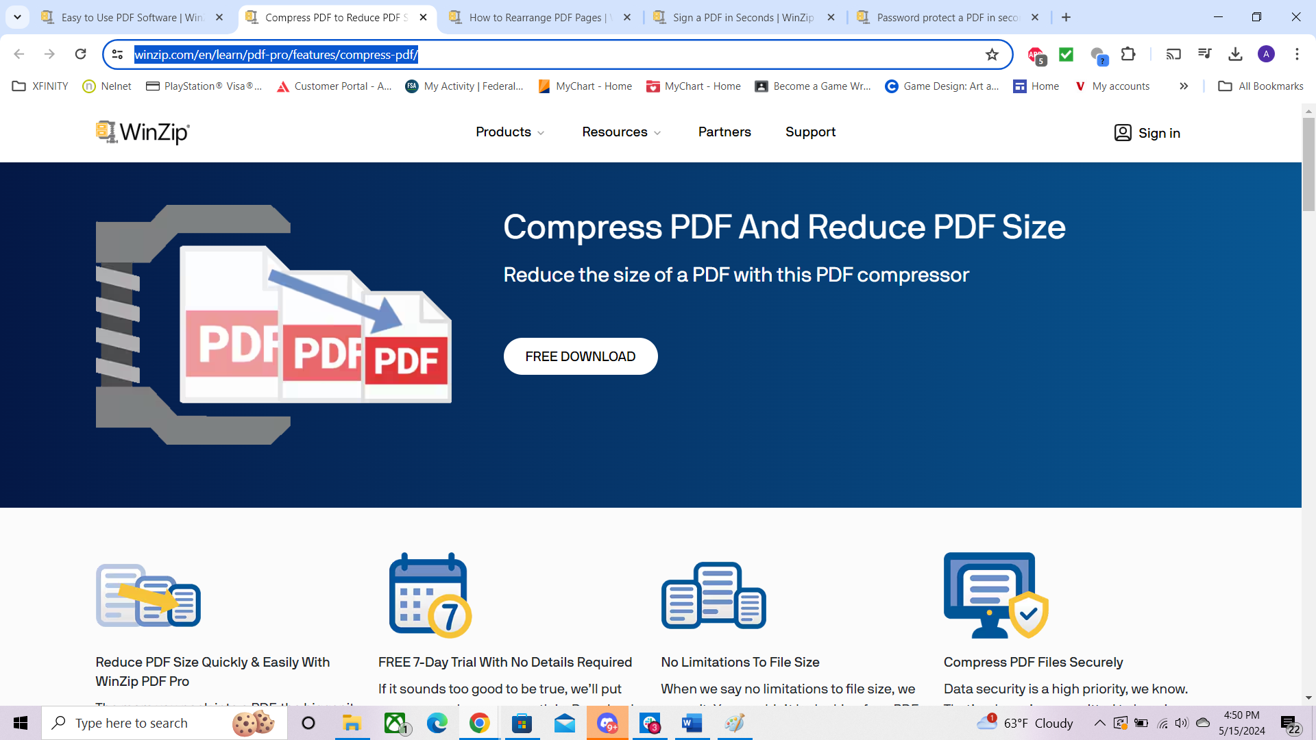 winzip compress
