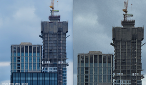 30X zoom shots, Vivo X100 Ultra (left); iPhone 15 Pro Max (right)