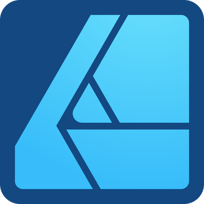 A render of the Affinity Designer logo