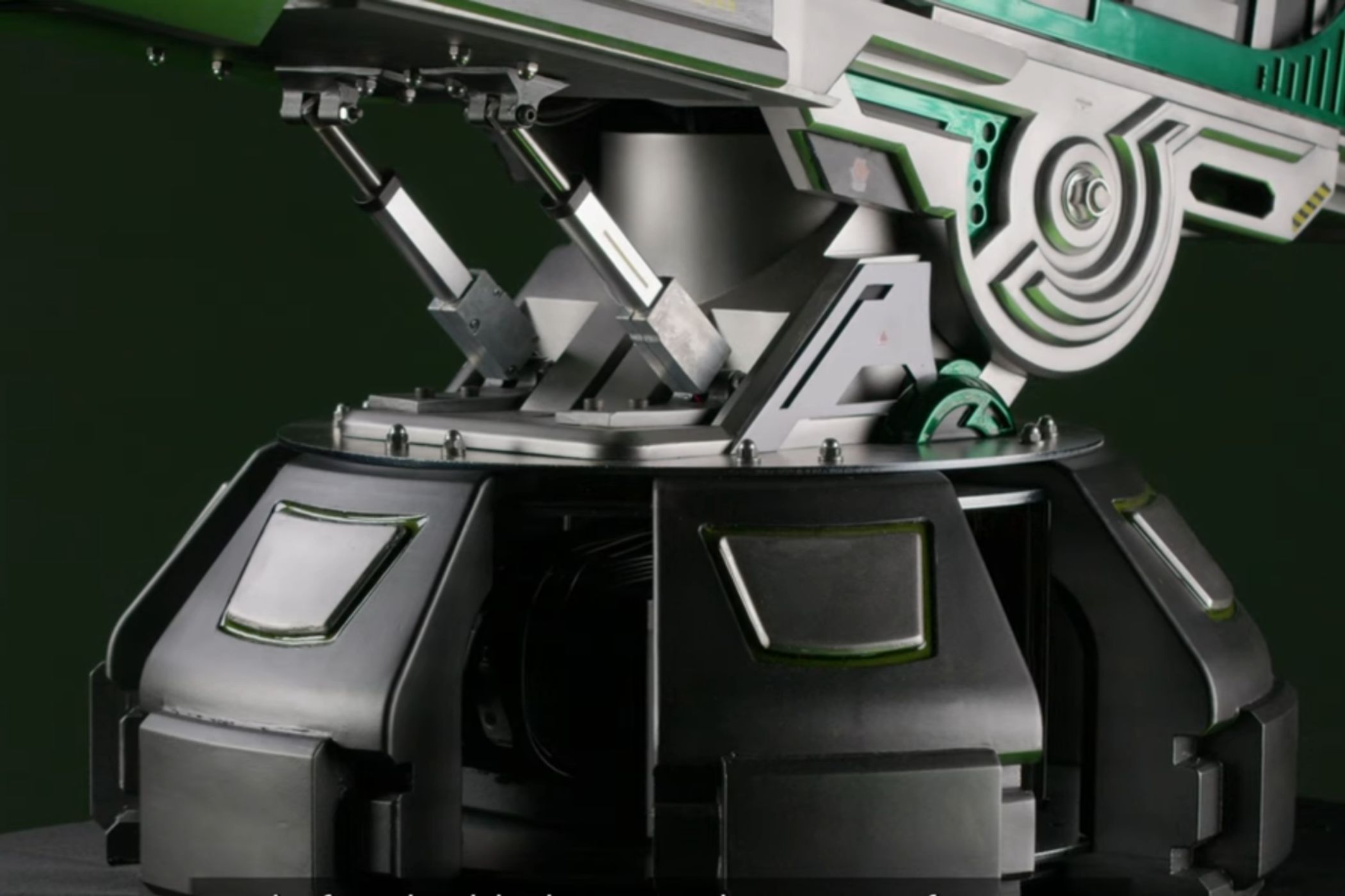 An image showing a base of a PC case that's made to look like a turret