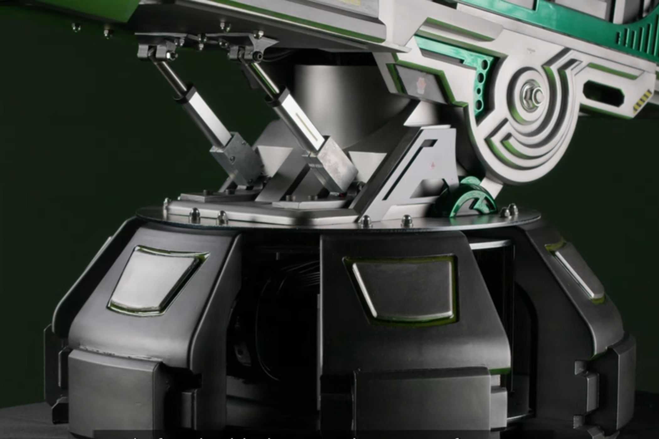 An image showing a base of a PC case that's made to look like a turret