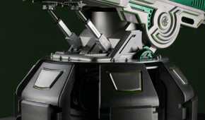 An image showing a base of a PC case that's made to look like a turret