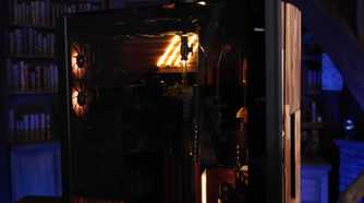An image showing a PC case with lights and a coffee maker
