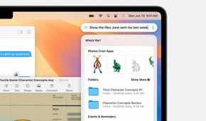 Apple Intelligence finding files sent by June last week