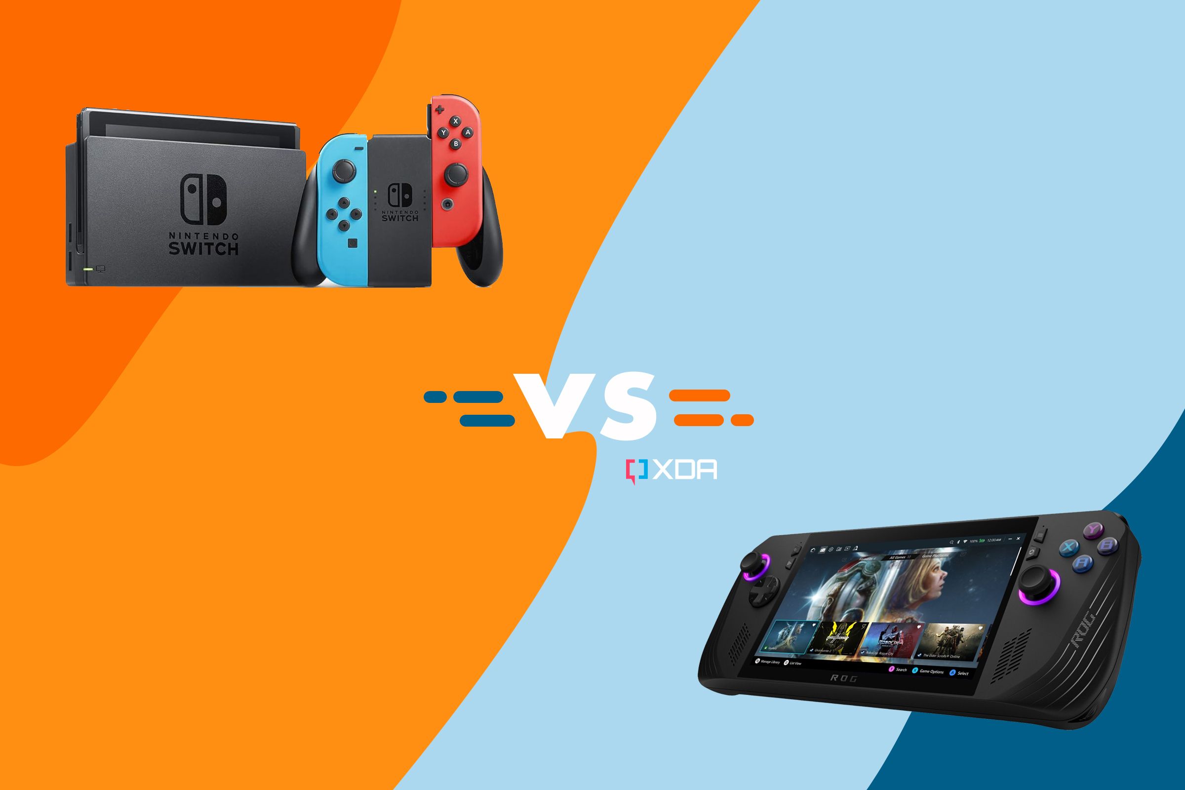 Asus ROG Ally X vs. Nintendo Switch: Which gaming handheld