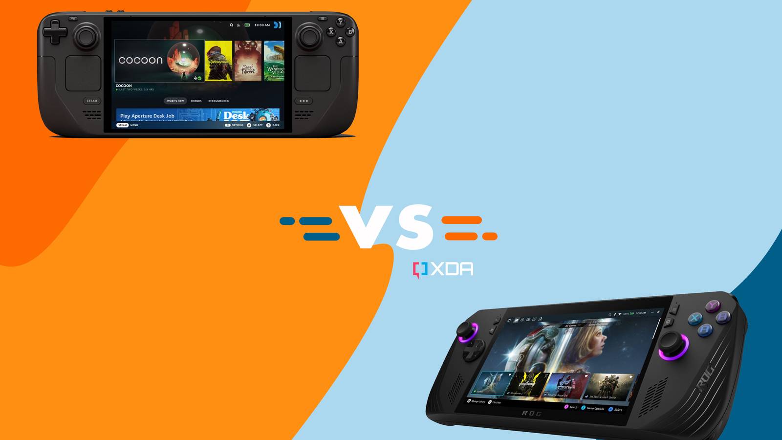 Asus ROG Ally X vs Steam Deck OLED