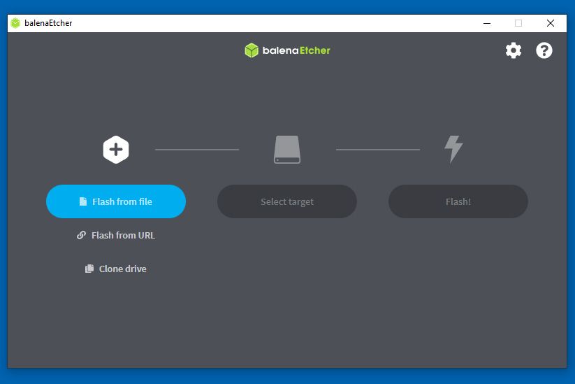 balenaEtcher Flash from file