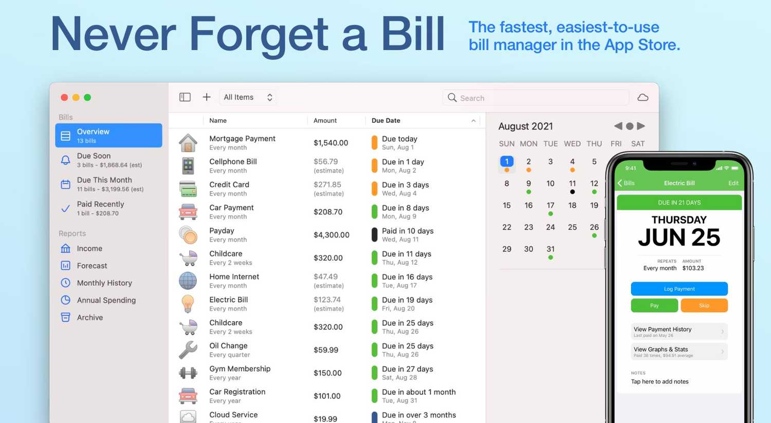 A screenshot showing Chronicle home