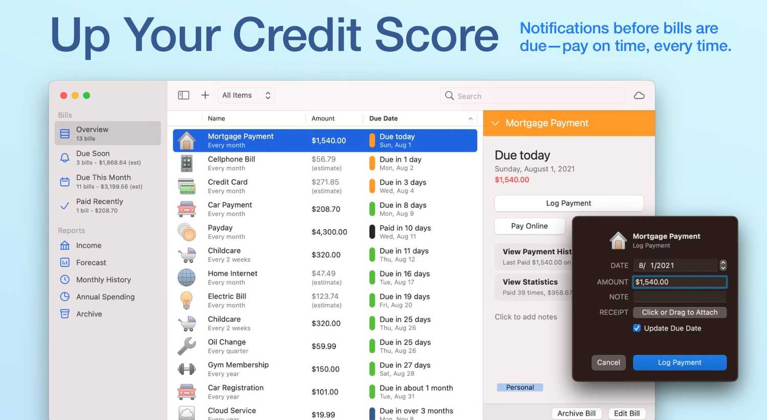 A screenshot showing Chronicle overview