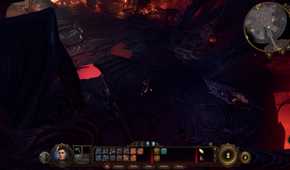 A screenshot of Baldur's gate 3 without Lossless Scaling enabled