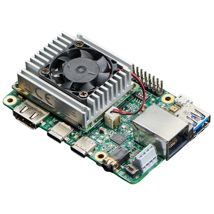 A transparent render of the Coral Dev Board