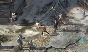Promotional screenshots from Disco Elysium.