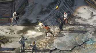 Promotional screenshots from Disco Elysium.