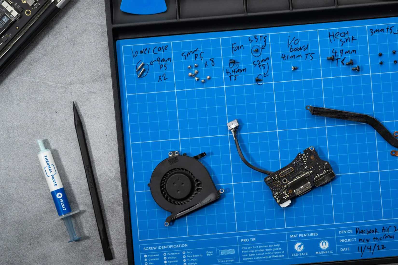 A lifestyle image of iFixit's FixMat
