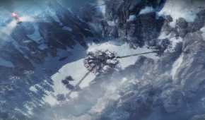 A promotional screenshot for the Frostpunk game.