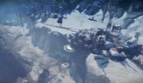 A promotional screenshot for the Frostpunk game.