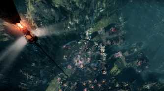 A promotional screenshot for the Frostpunk game.