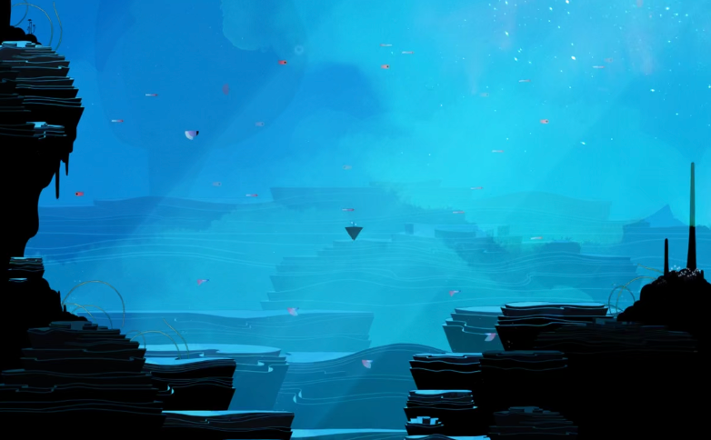 A promotional screenshot for Gris.