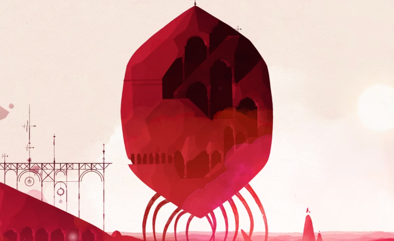 A promotional screenshot for Gris.