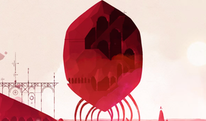 A promotional screenshot for Gris.