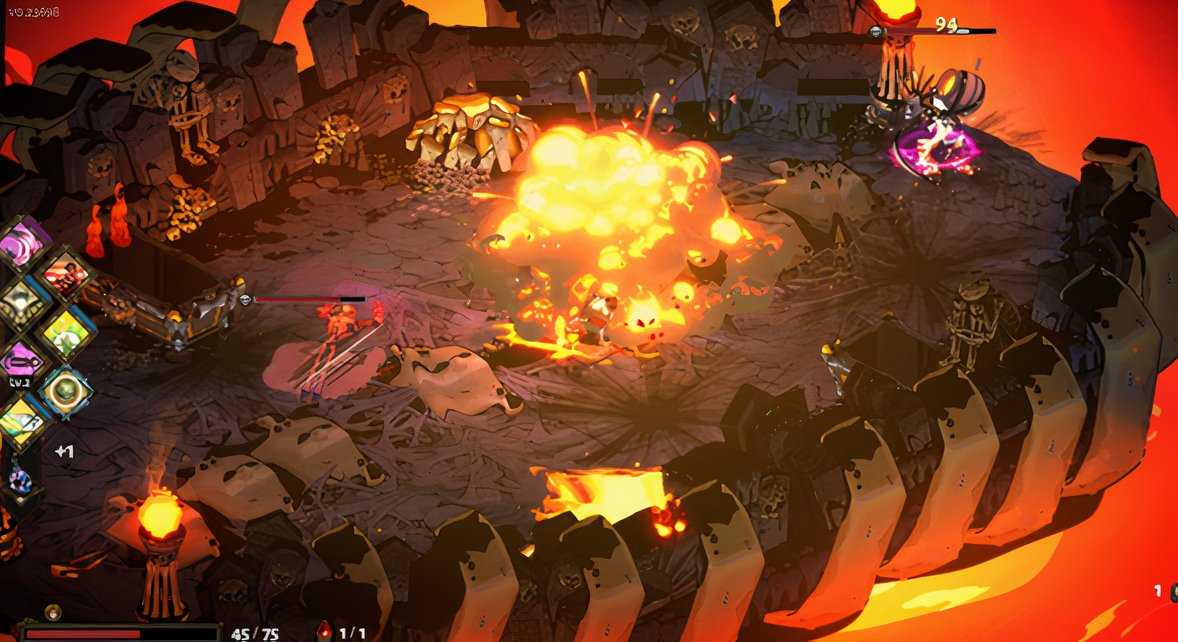 A screenshot of the Hades gameplay experience.