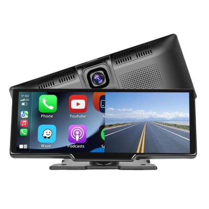 An image showing a render of the Hitiky wireless android auto head unit.