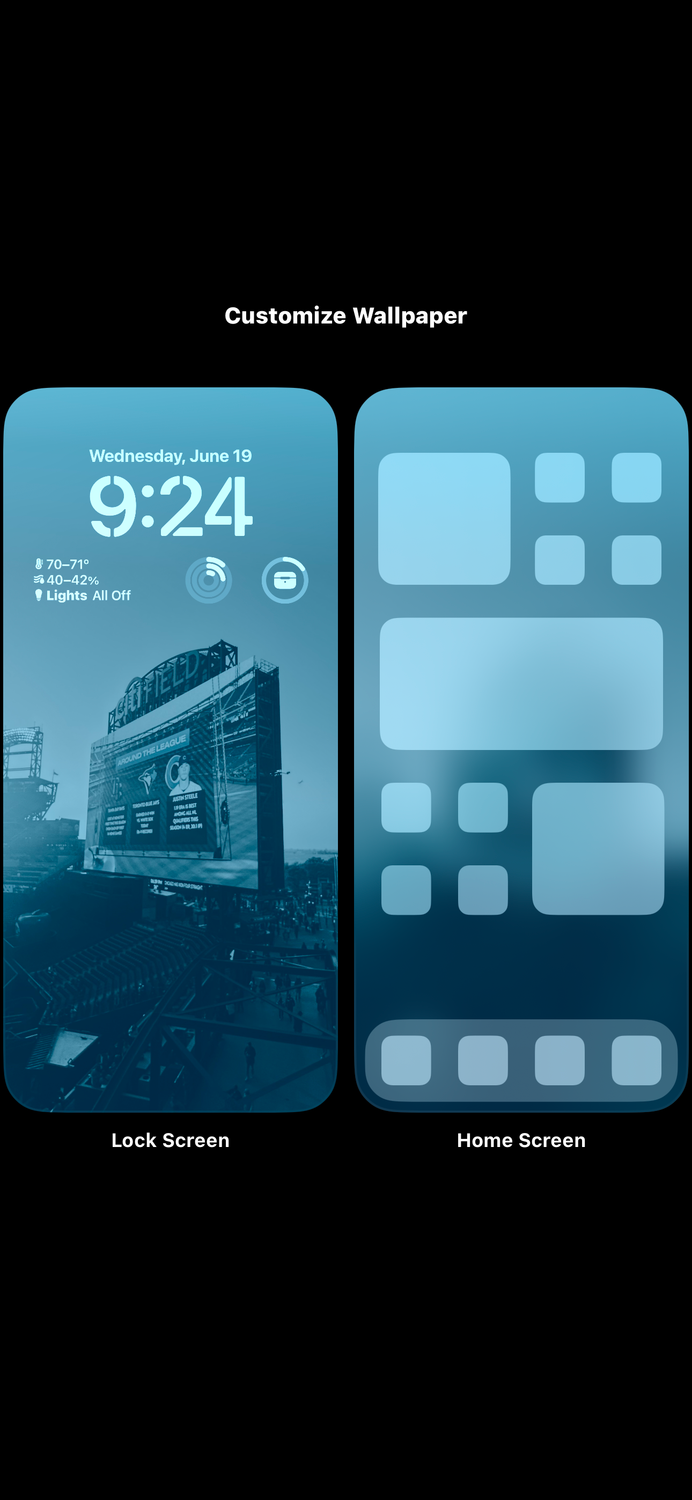 iOS 18 lock screen customization spaces