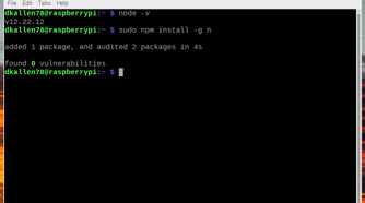 using NPM to install n