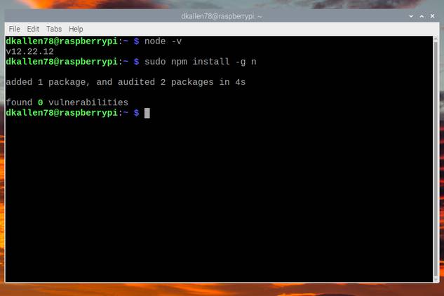 using NPM to install n