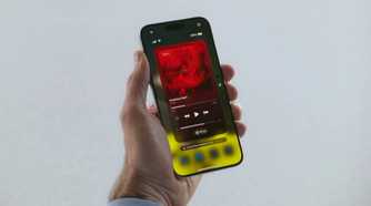 iOS 18 control center music player
