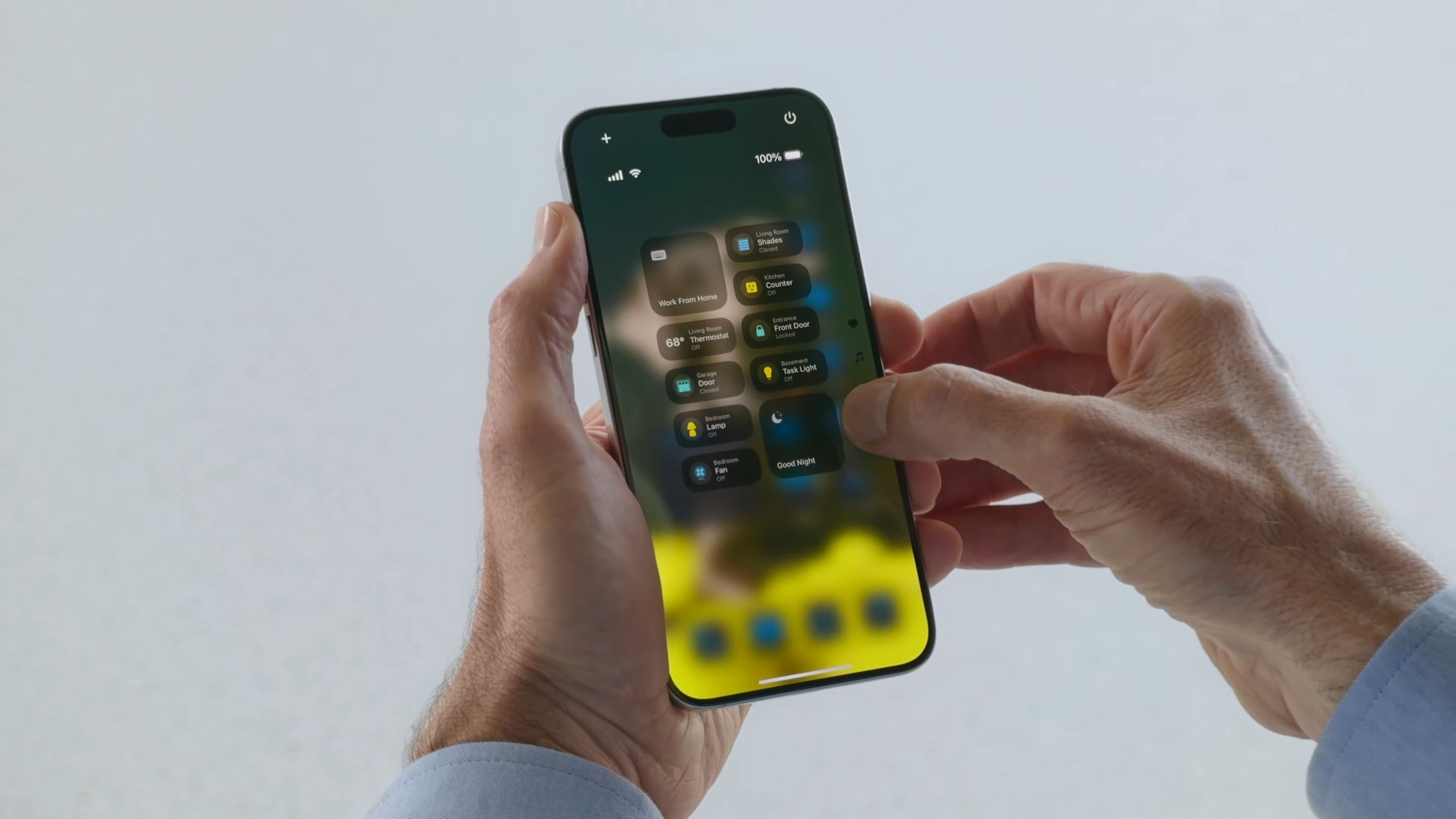 iOS 18 control center central controls home