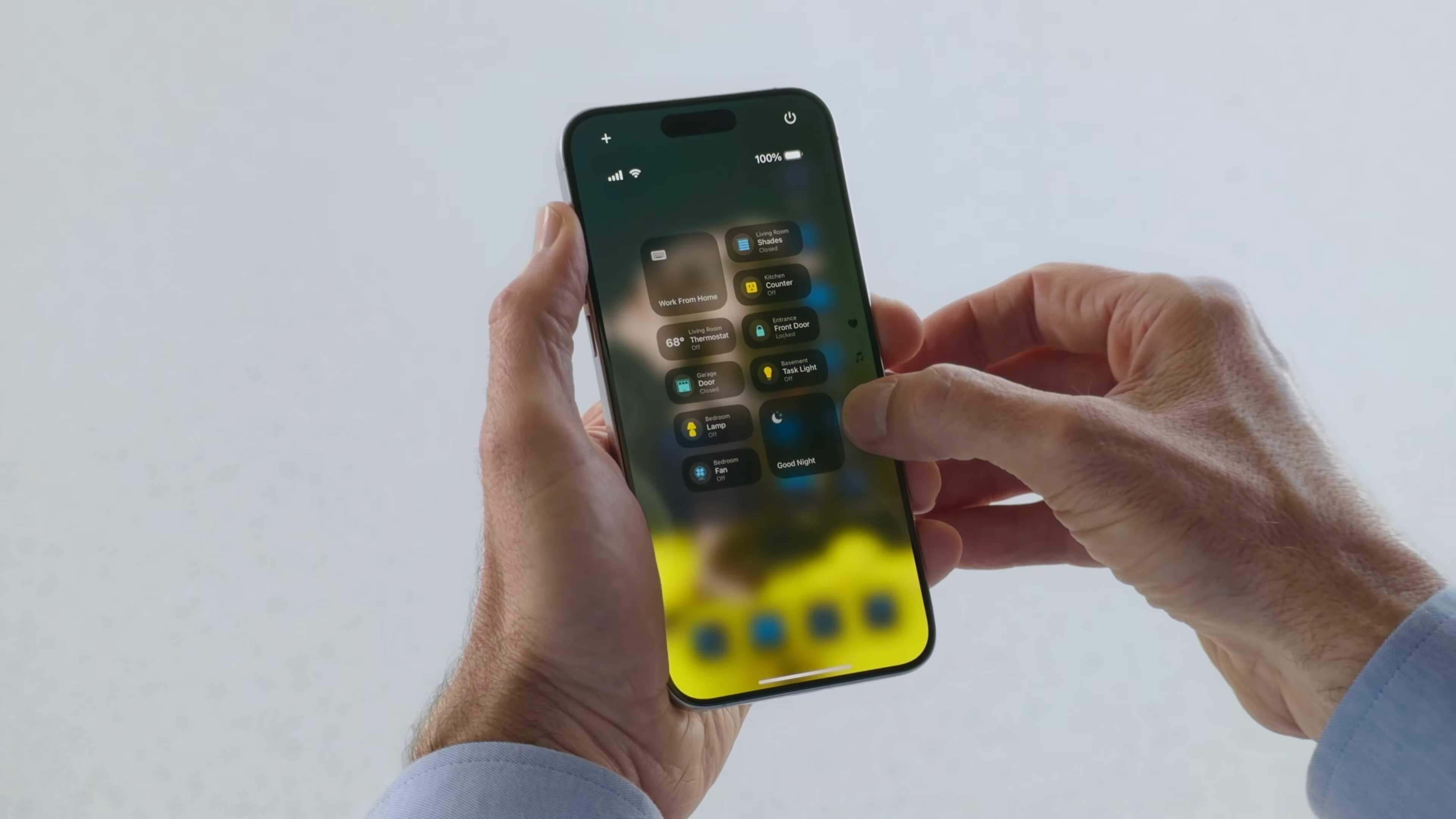 iOS 18 control center central controls home