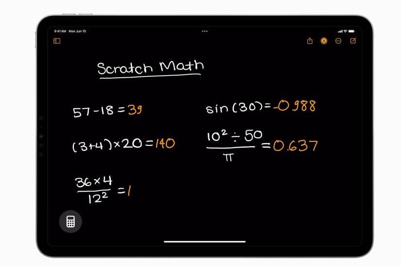 The new Calculator app on iPadOS 18