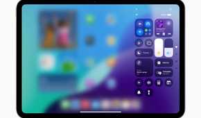 New Control Center window in iPadOS 18