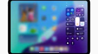 New Control Center window in iPadOS 18