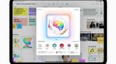 The Freeform app on iPad with intelligent image suggestions via Image Playground on iPadOS 18
