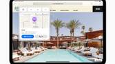 A Safari page on iPad showing intelligent information with iPadOS 18